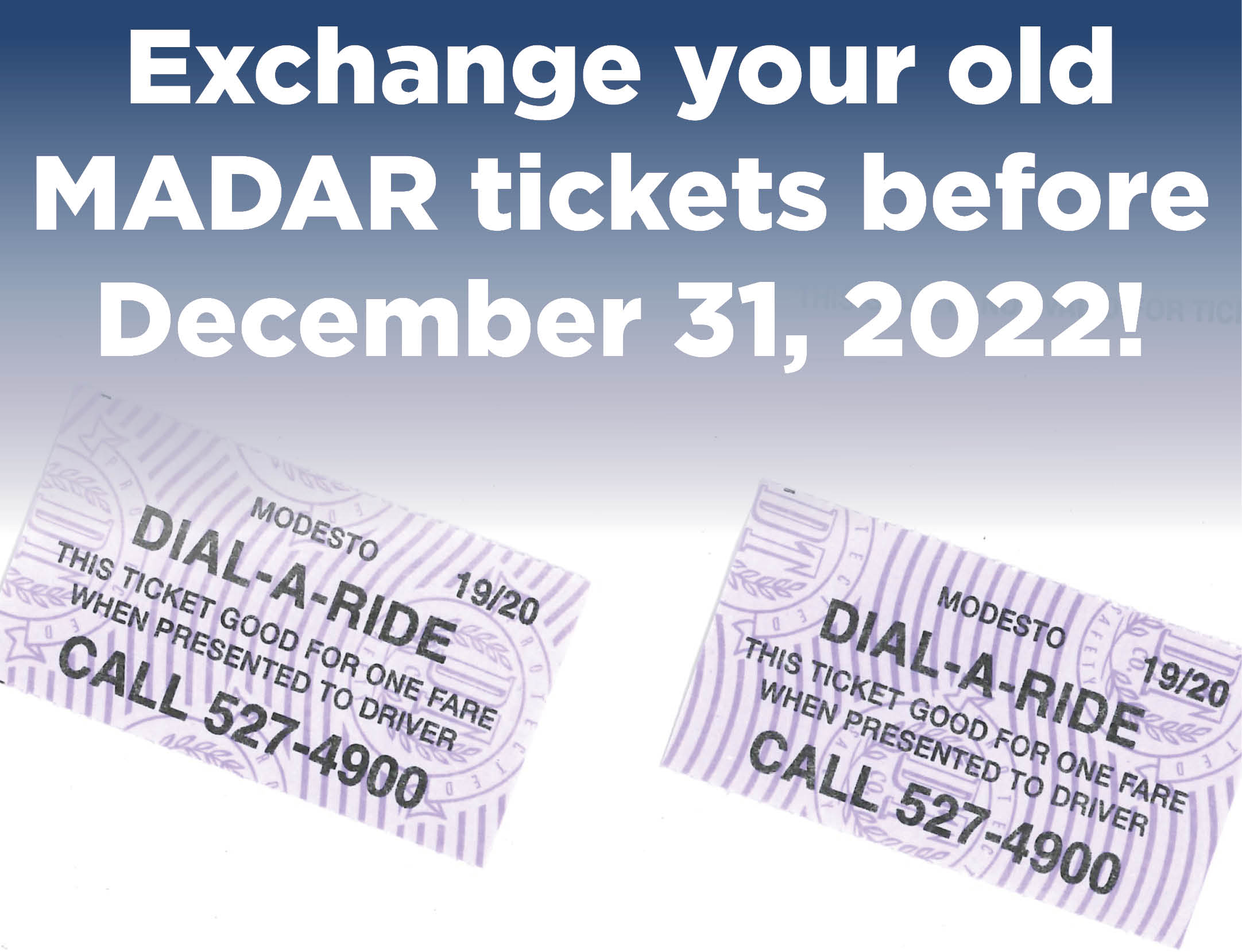  Exchange your MADAR tickets before December 31, 2022, image of MADAR tickets.