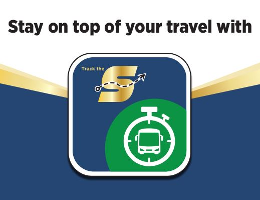 Stay on top of your travel with, image of Track the S icon