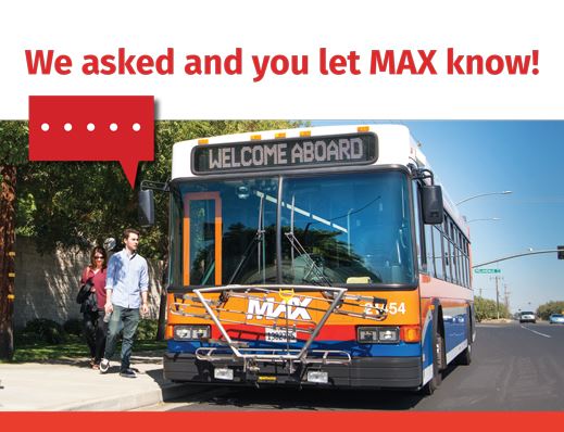 We asked and you let MAX know!
