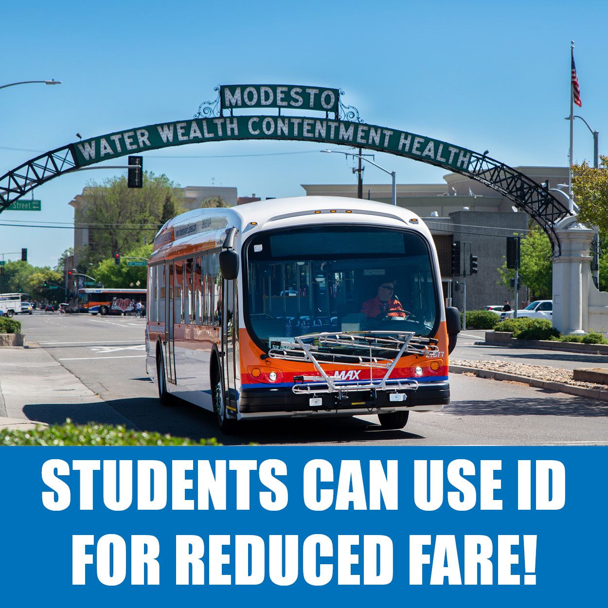 Students can use school identification for reduced fare!